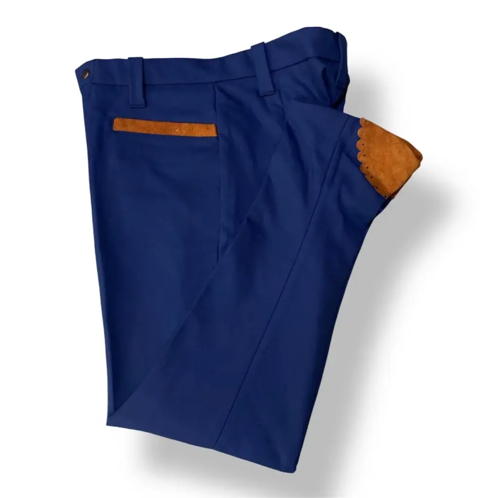 PANTALON LISO CON VIVO  Y TALONERA ADULTO 