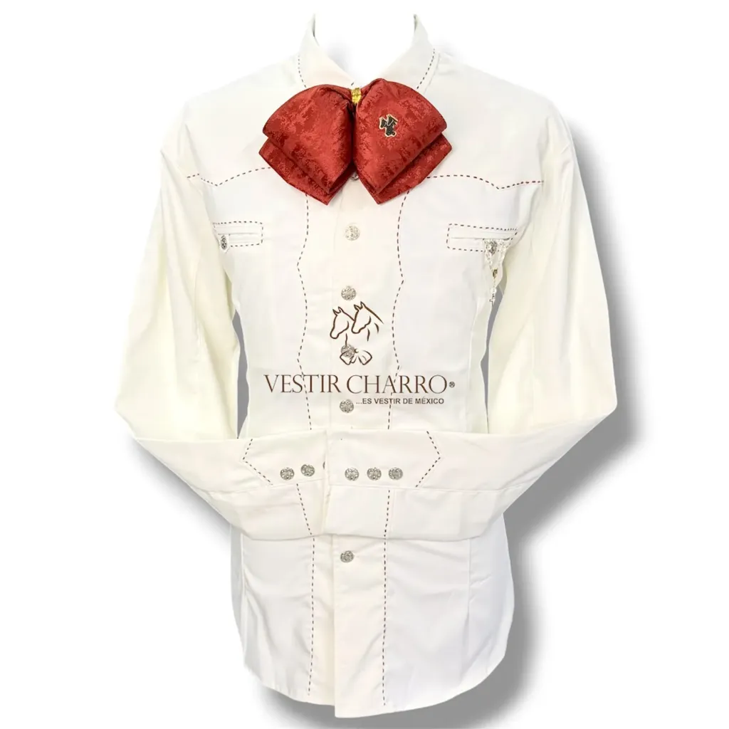 CAMISA STRETCH CORTE SASTRE PESPUNTE TALLA 32