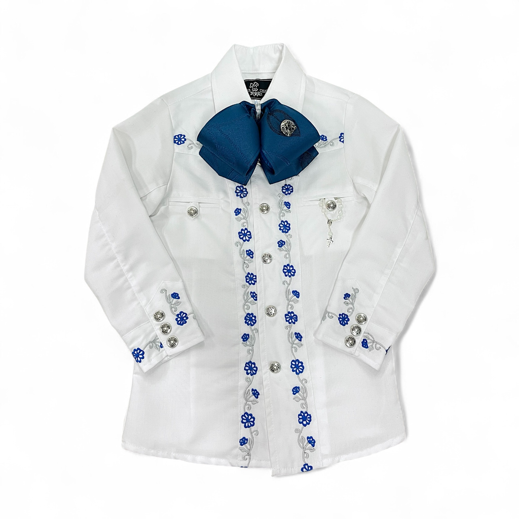CAMISA NIÑO BORDADO TALLA #6 (Opción 1)
