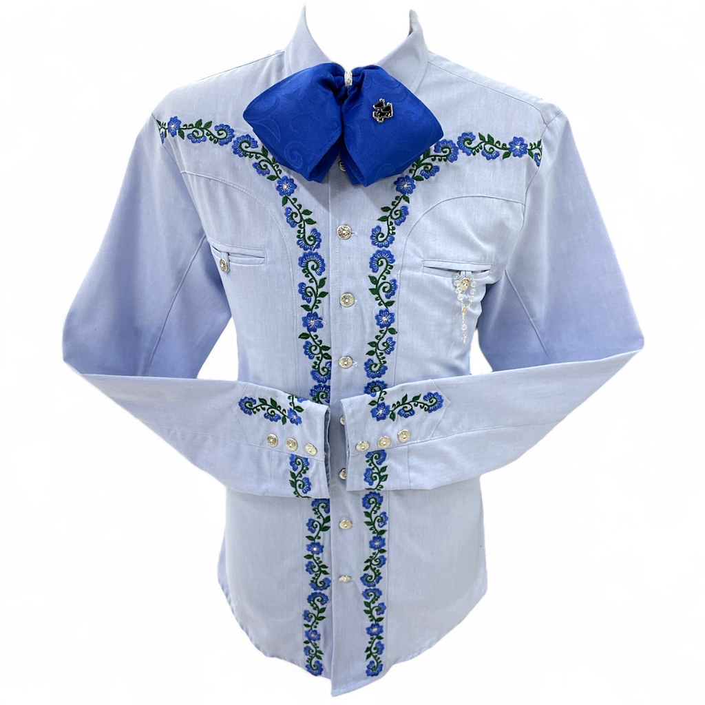 CAMISA ADULTO CON BORDADO TALLA#38