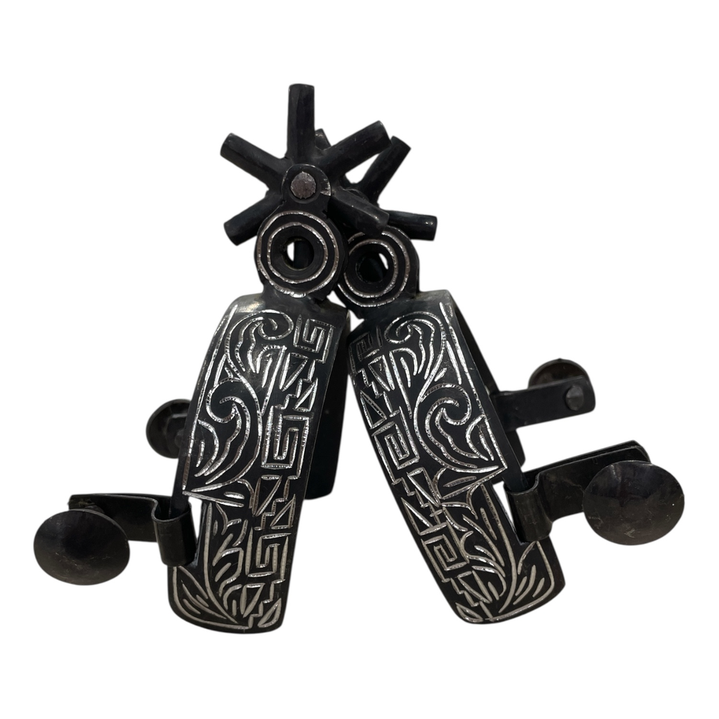 ESPUELA PAVONADA NEGRA CON RODAJA