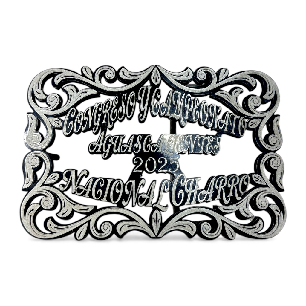 HEBILLA CALADA GRABADO FINO