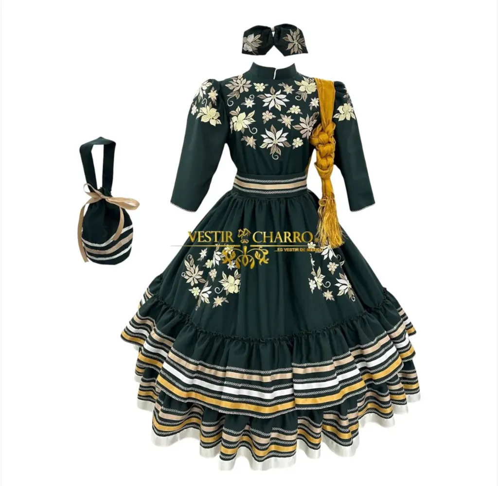 VESTIDO ESCARAMUZA TALLA EXTRA GRANDE (Opcion 1)
