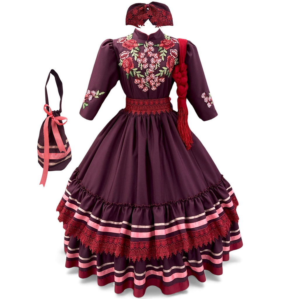 VESTIDO ESCARAMUZA TALLA EXTRA GRANDE