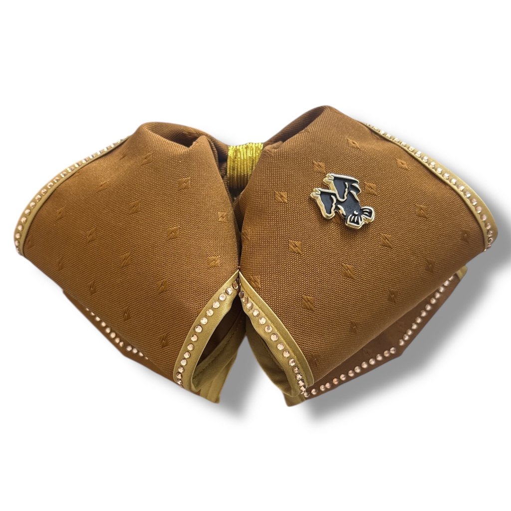 MOÑO ORO VIEJO CON BIES Y PIEDRAS ADULTO