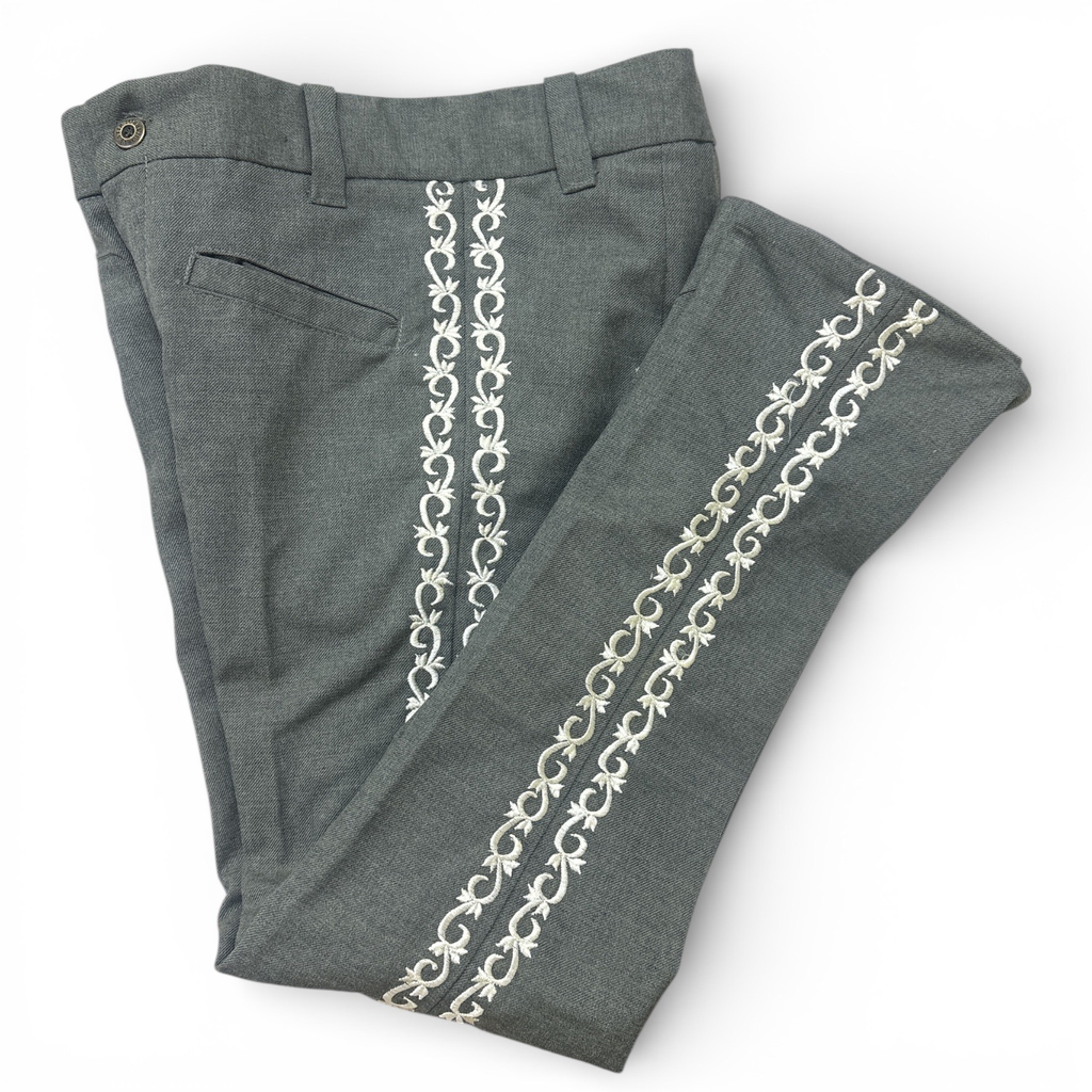 PANTALON CORTE CHARRO BORDADO JUVENIL  (12x25, Opción 1)