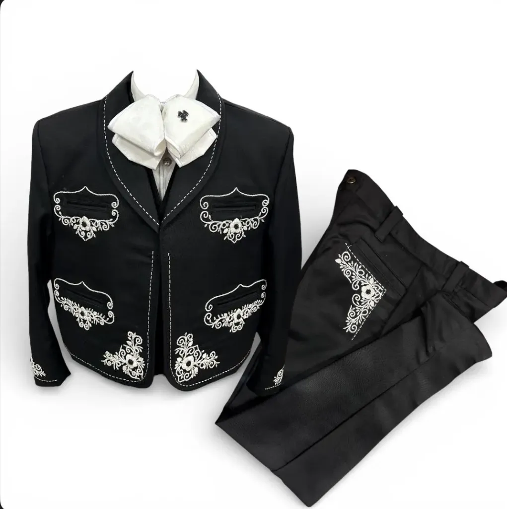 TRAJE CANUTILLO NEGRO GALA COMPLETA TALLA XL, 38X32