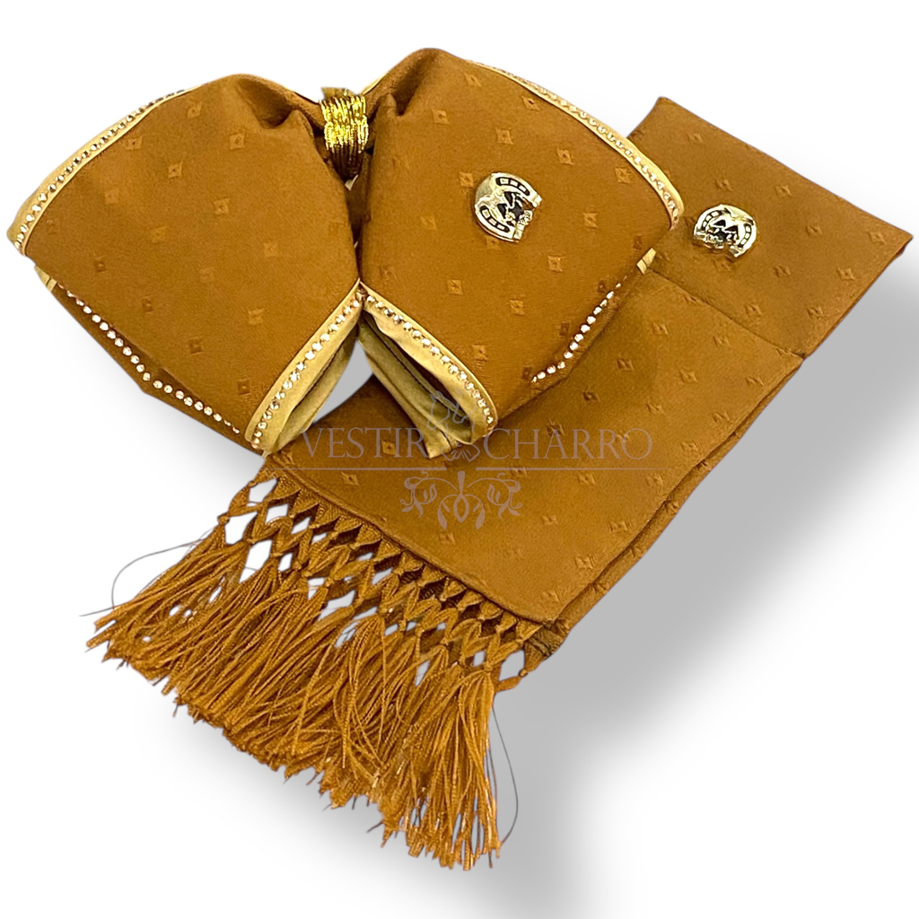 MOÑO AJUAR ORO VIEJO CON PIEDRAS ADULTO