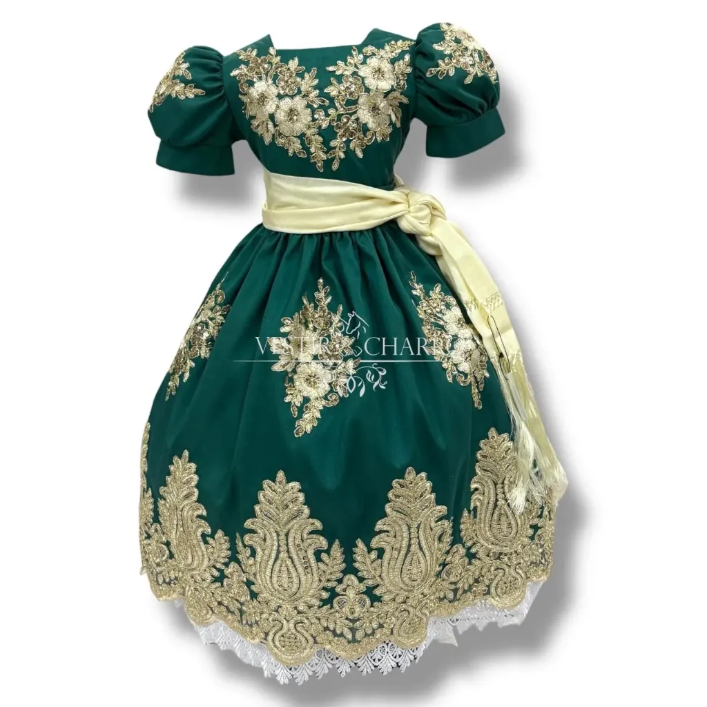 VESTIDO CHINA POBLANA TALLA 4 (Opcion 1)