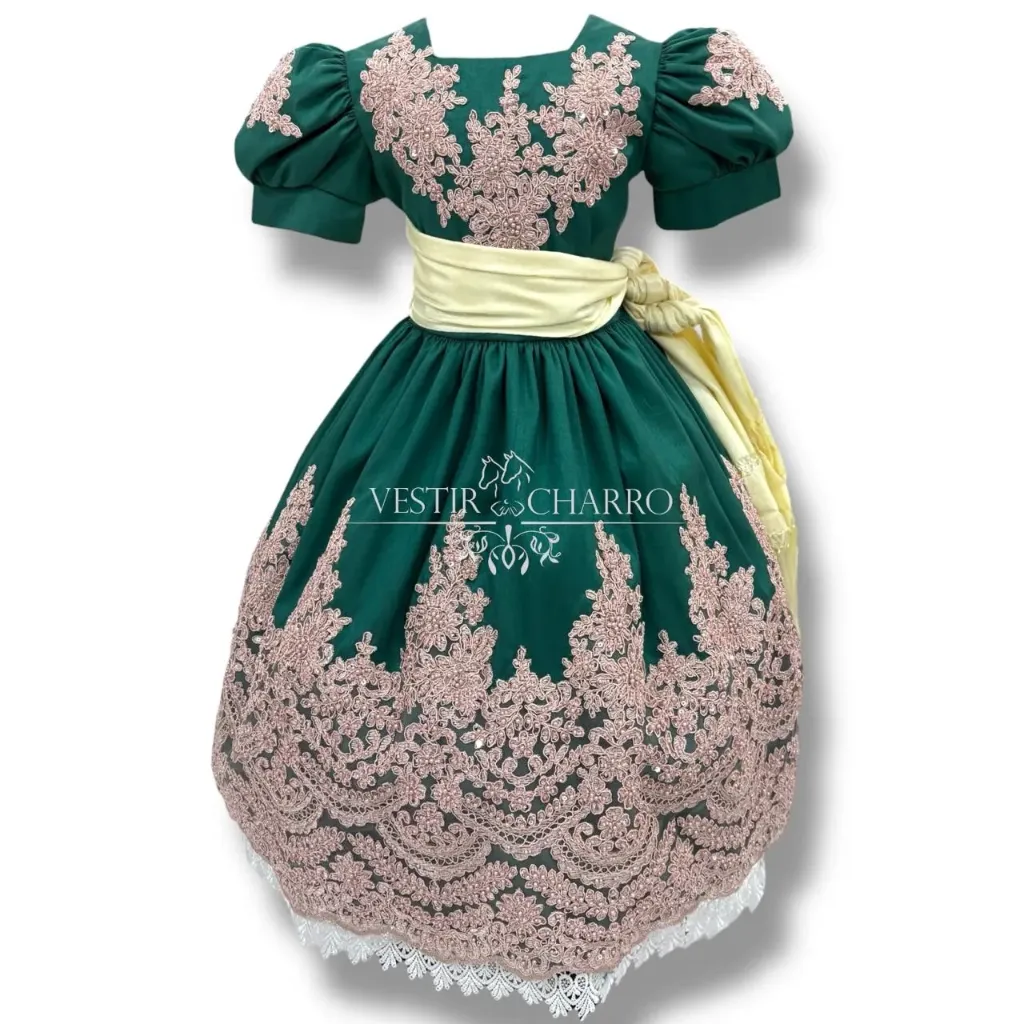 VESTIDO CHINA POBLANA TALLA 4