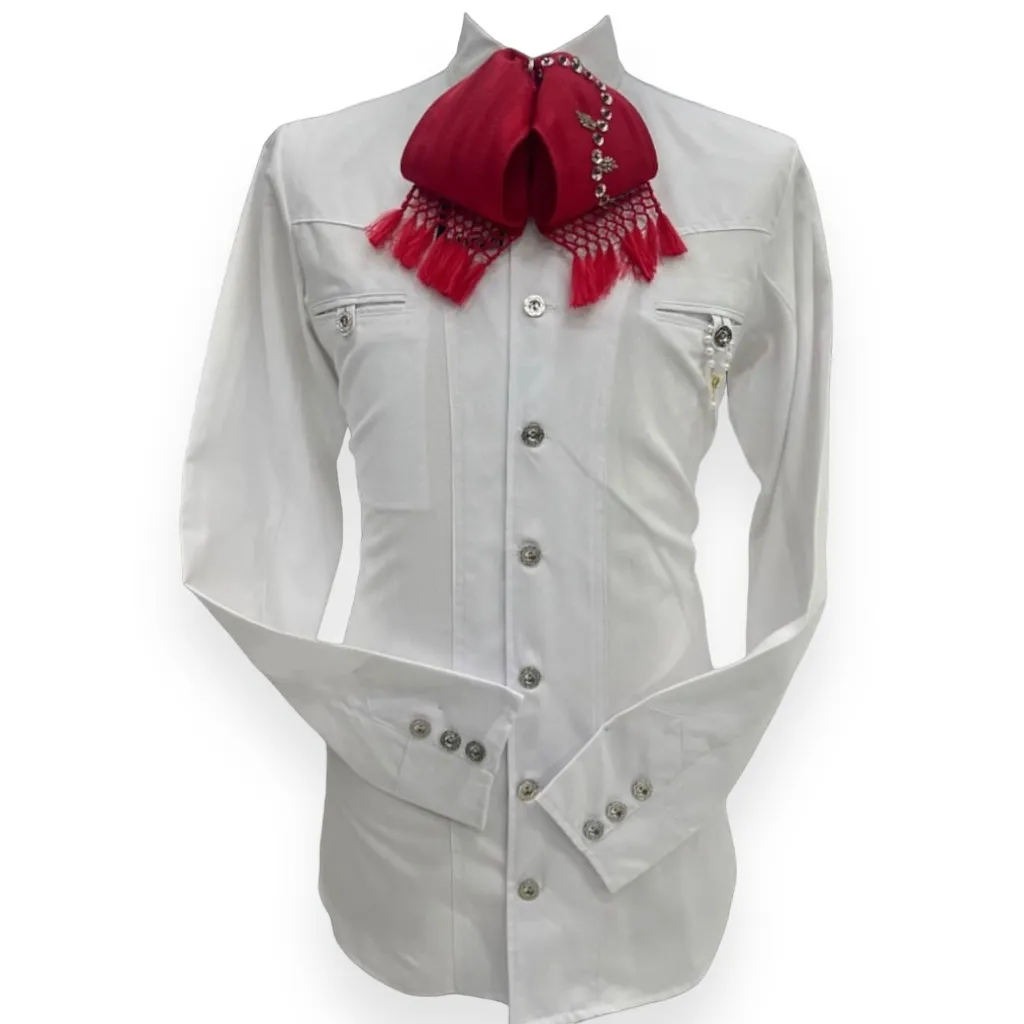 CAMISA LISA ADULTO TALLA 38 (Blanco)