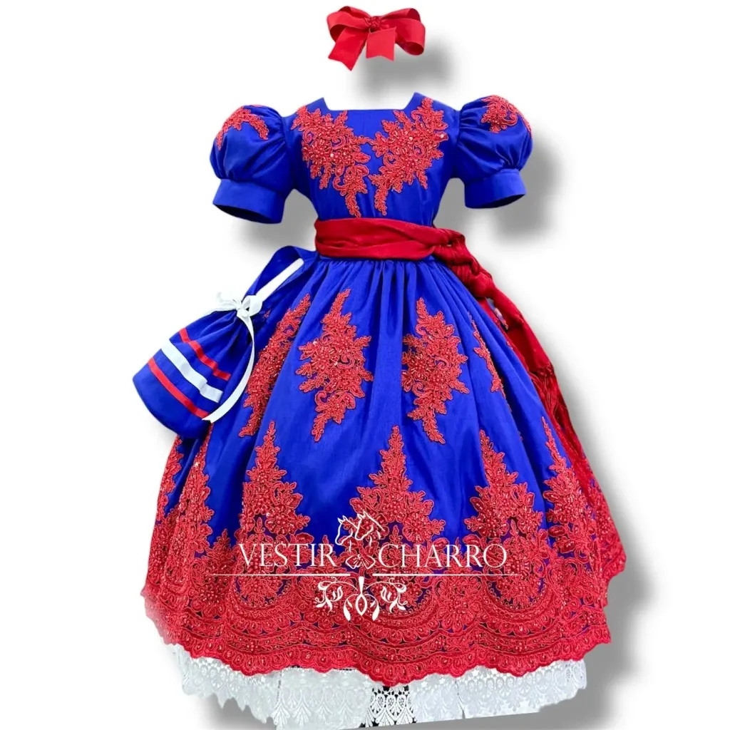 VESTIDO CHINA POBLANA TALLA 4