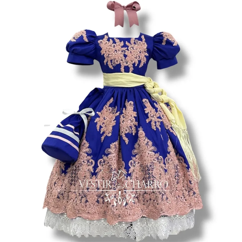 VESTIDO CHINA POBLANA TALLA 3 (Opcion 1)