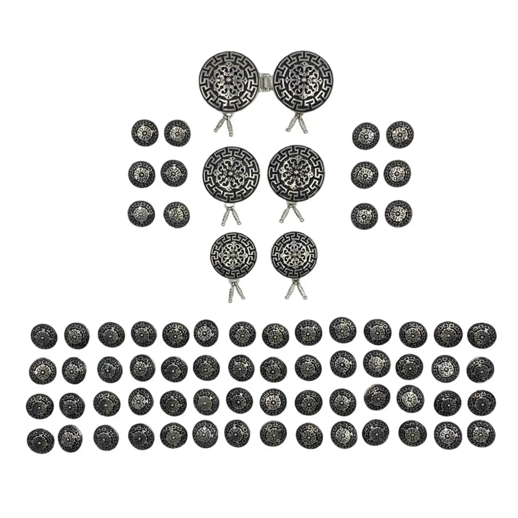 BOTONADURA GALA COMPLETA (738-PLATA)