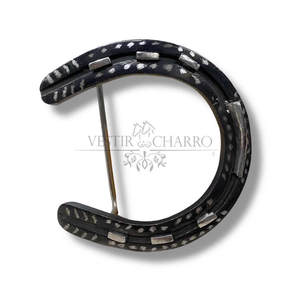 HEBILLA HERRADURA PAVON NEGRO
