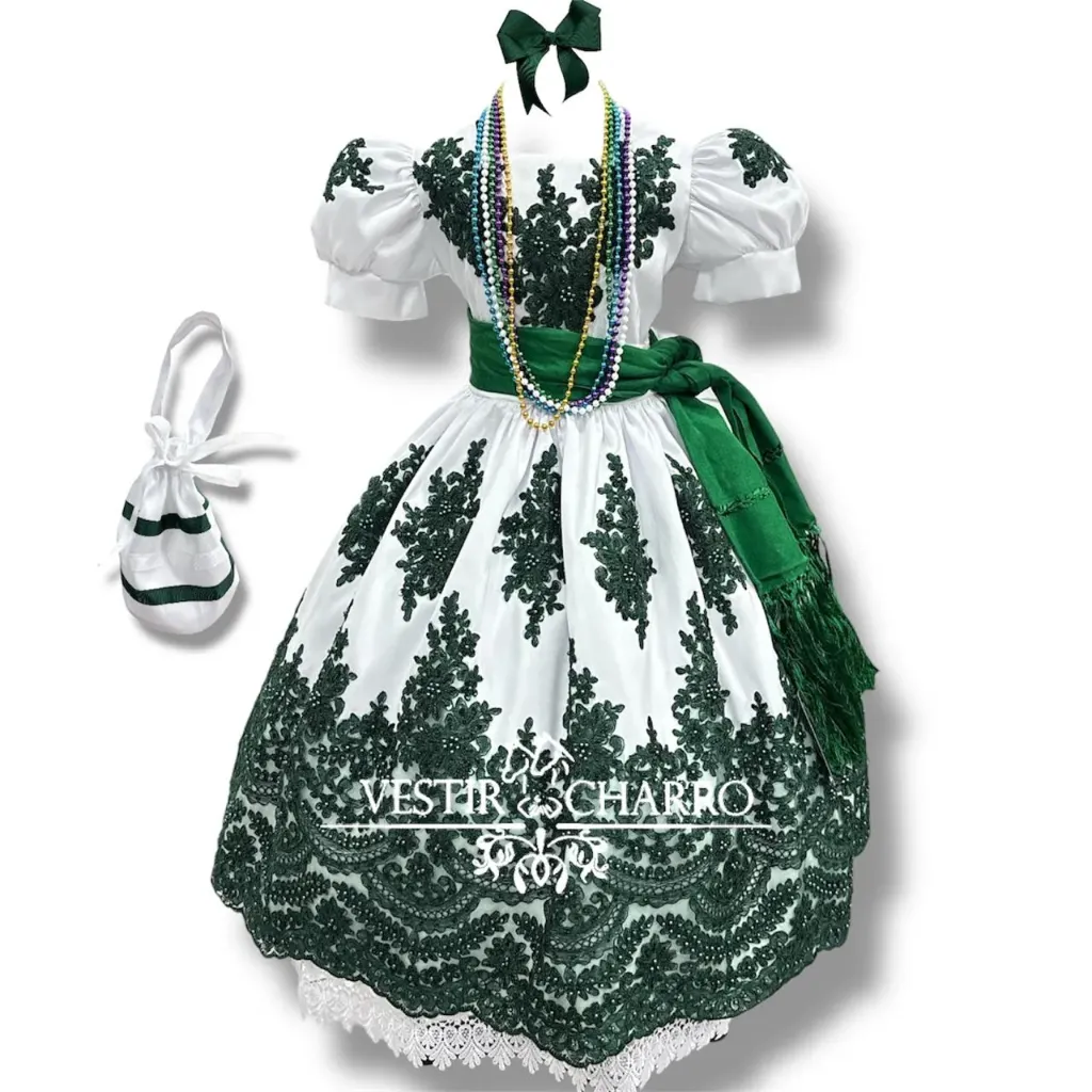 VESTIDO CHINA POBLANA TALLA 4