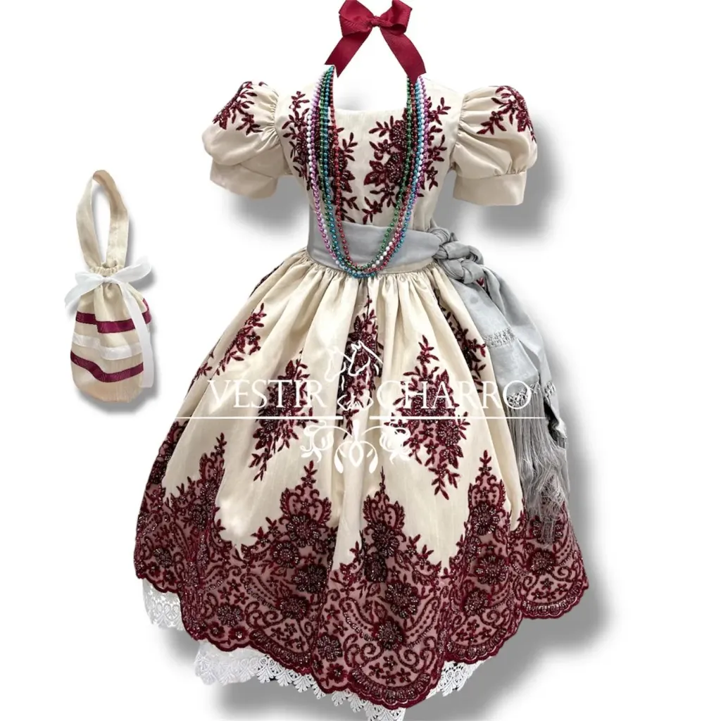 VESTIDO CHINA POBLANA TALLA 4