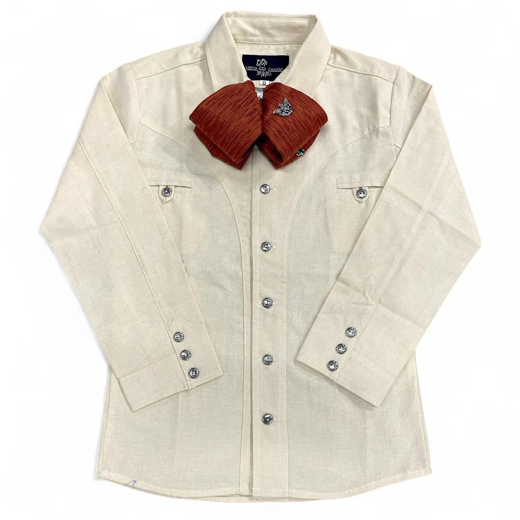 CAMISA LISA JUVENIL TALLA 16 (Amarillo pastel)