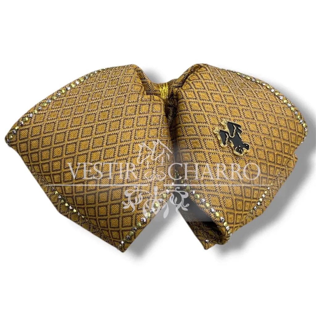 MOÑO DORADO CON PIEDRAS ADULTO