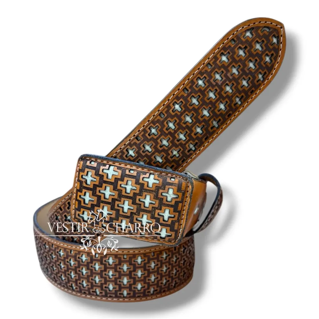 CINTO PIROGRABADO ADULTO TALLA 44