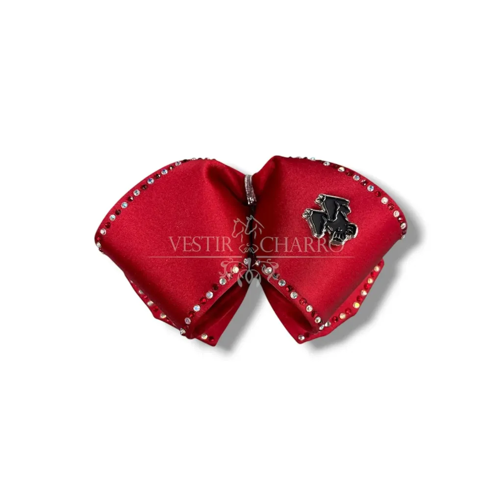 MOÑO ROJO CON PIEDRAS NIÑO 3-5
