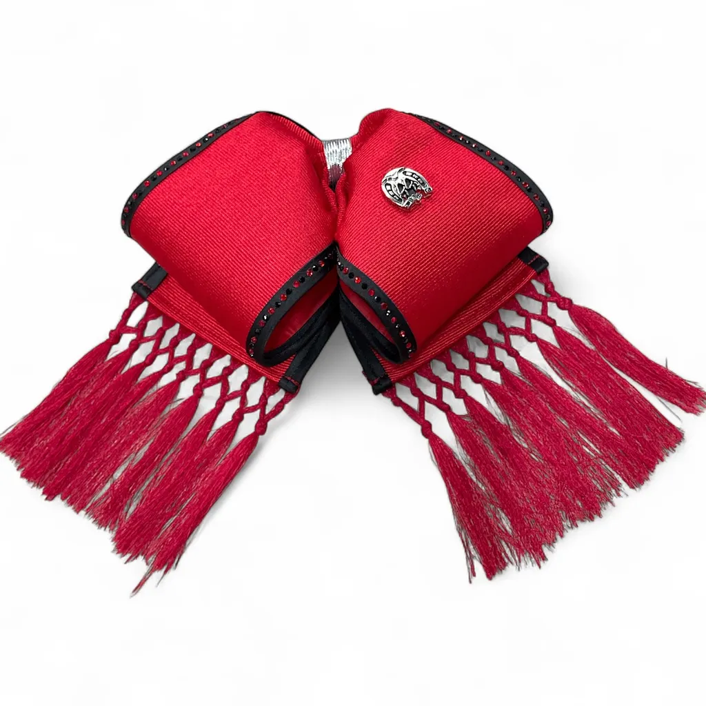 MOÑO ROJO CON BARBAS BIES Y PIEDRAS ADULTO (Opción 2)