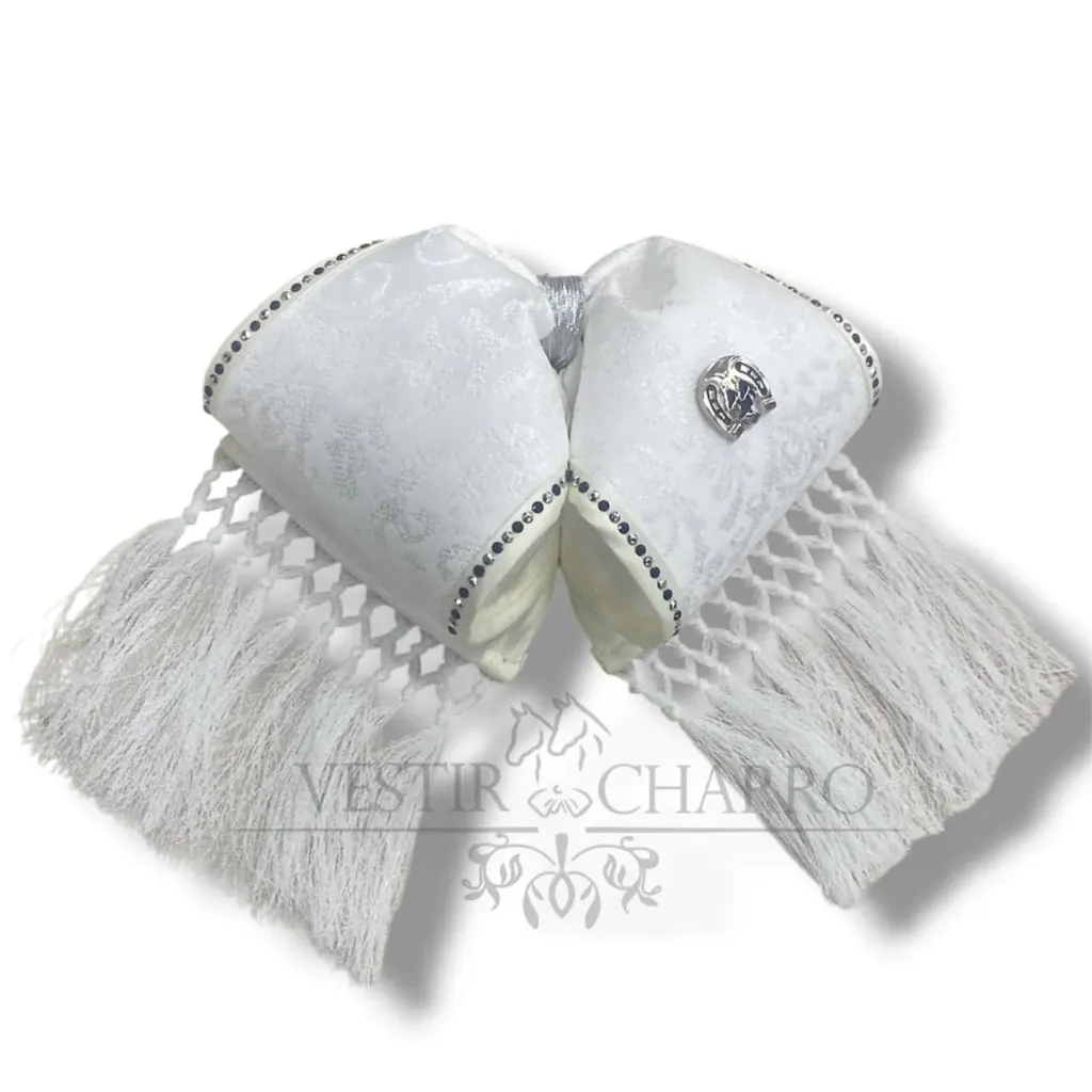 MOÑO BLANCO CON BARBAS BIES Y PIEDRAS ADULTO