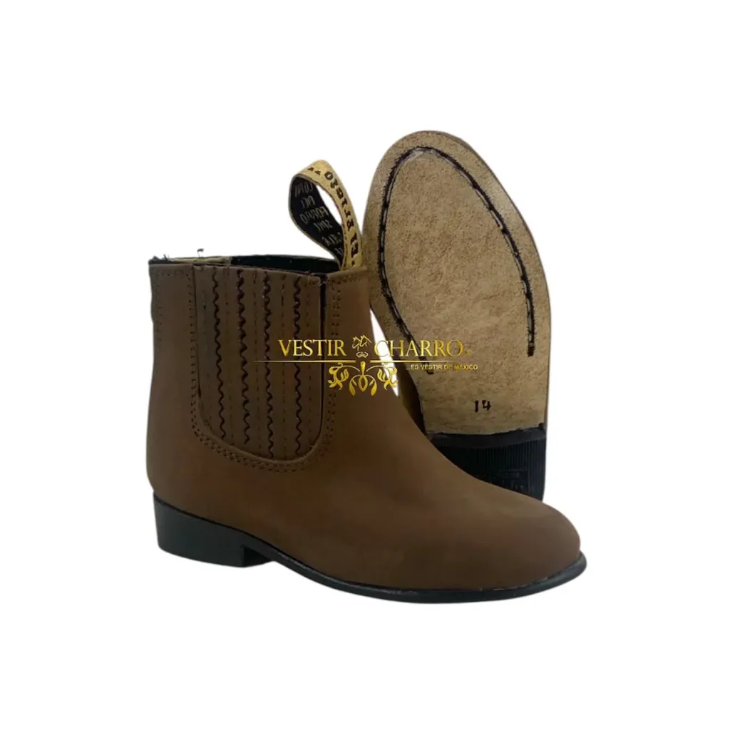 BOTIN CHARRO NIÑO NOBUK LOCKSTITCHER (Arena, 12)
