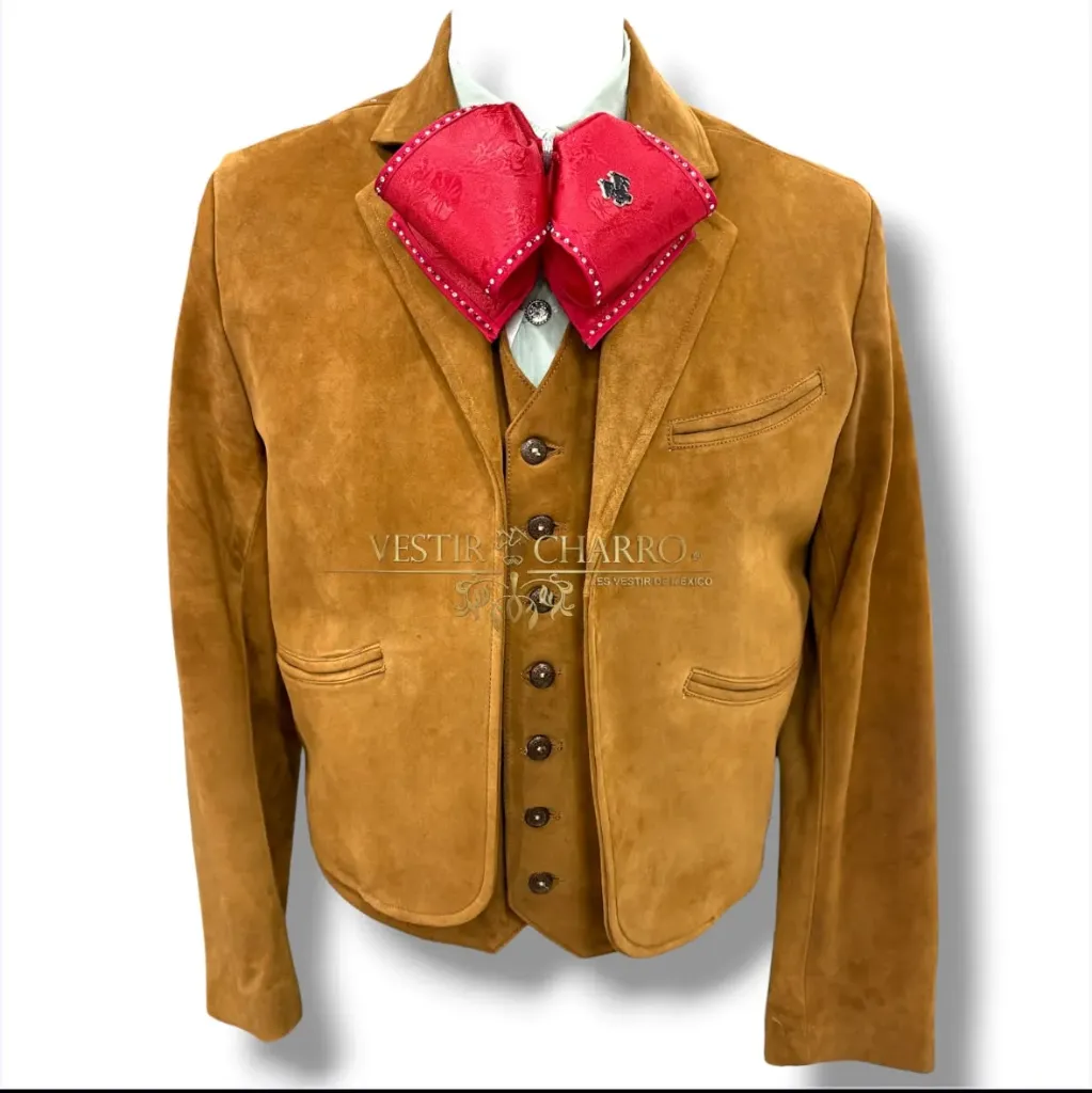 CHALECO Y CHAQUETILLA CORTE SASTRE CON BOTONADURA  CHICA
