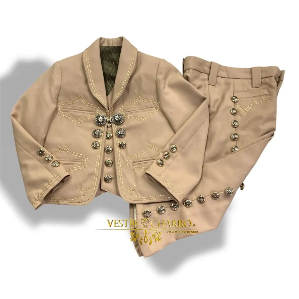 01 TRAJE NIÑO CAFE TALLA 4, PANTALON 4 DOBLE PESPUNTE GALA COMPLETA ECONOMICA