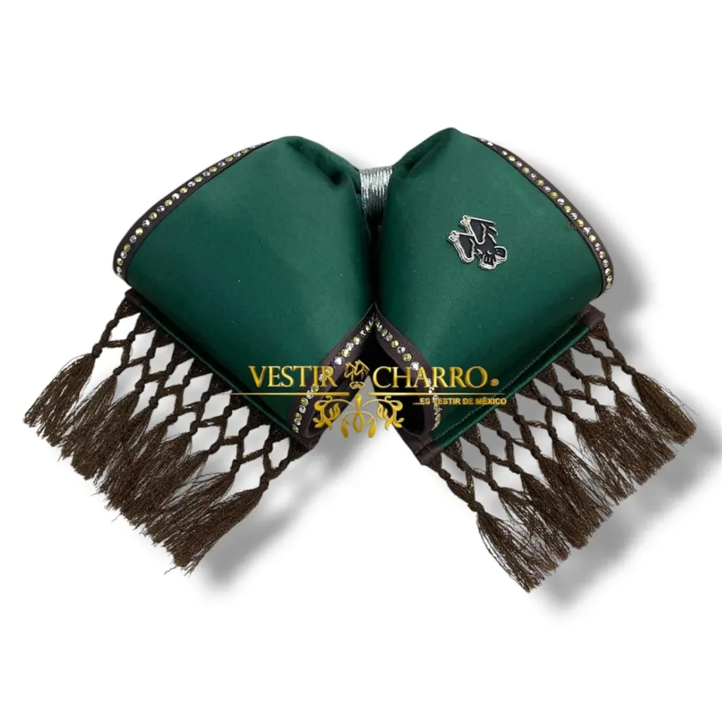MOÑO VERDE CON BARBAS BIES Y PIEDRAS ADULTO