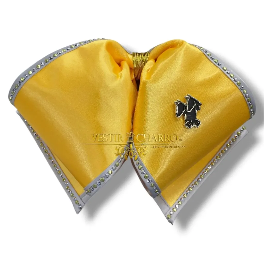 MOÑO AMARILLO BIES Y PIEDRAS ADULTO (Opción 1)