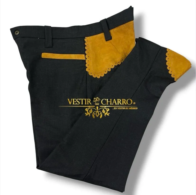 PANTALON CUADRILERA TALONERA Y VIVOS ADULTO 40X32 (Opción 1)