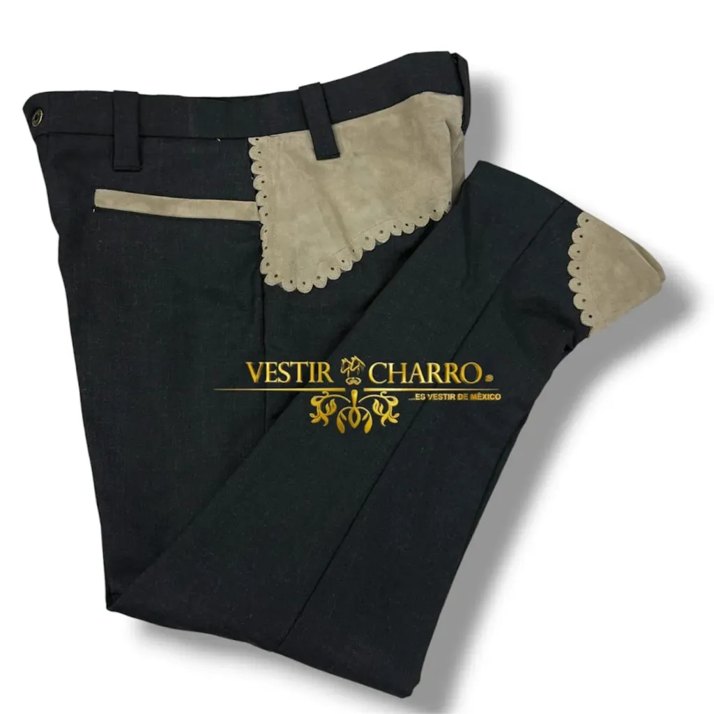 PANTALON CUADRILERA TALONERA Y VIVOS ADULTO 36X30