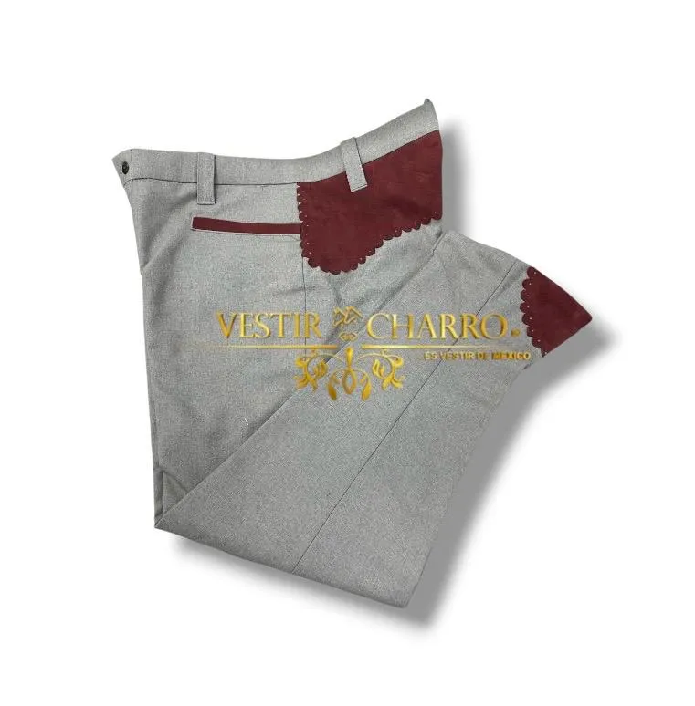 PANTALON CUADRILERA TALONERA Y VIVOS ADULTO 42X30