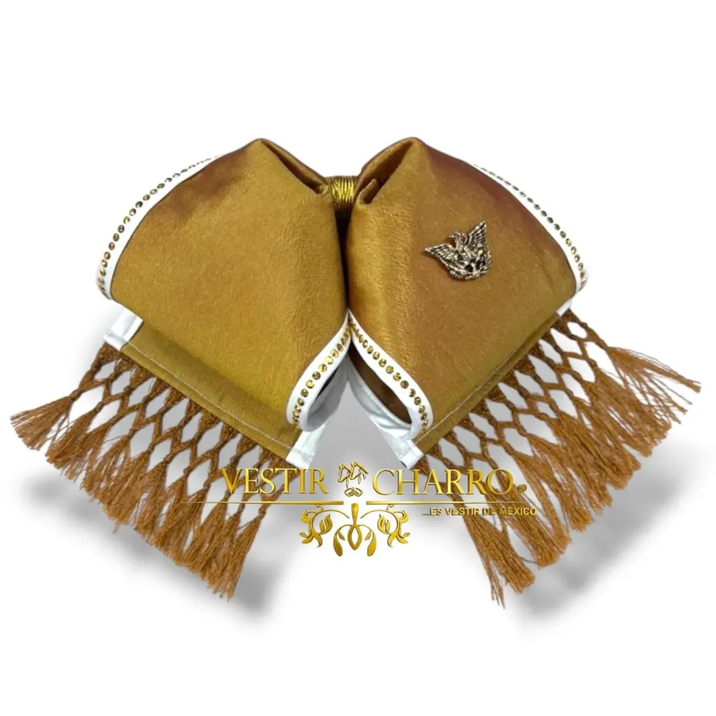 MOÑO DORADO CON BARBAS BIES Y PIEDRAS ADULTO