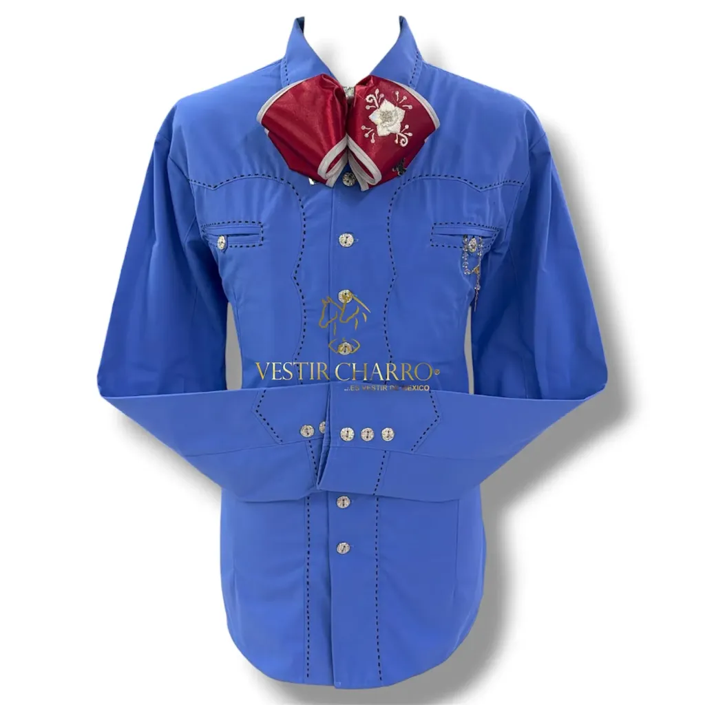 CAMISA CORTE SASTRE PESPUNTE TALLA 40