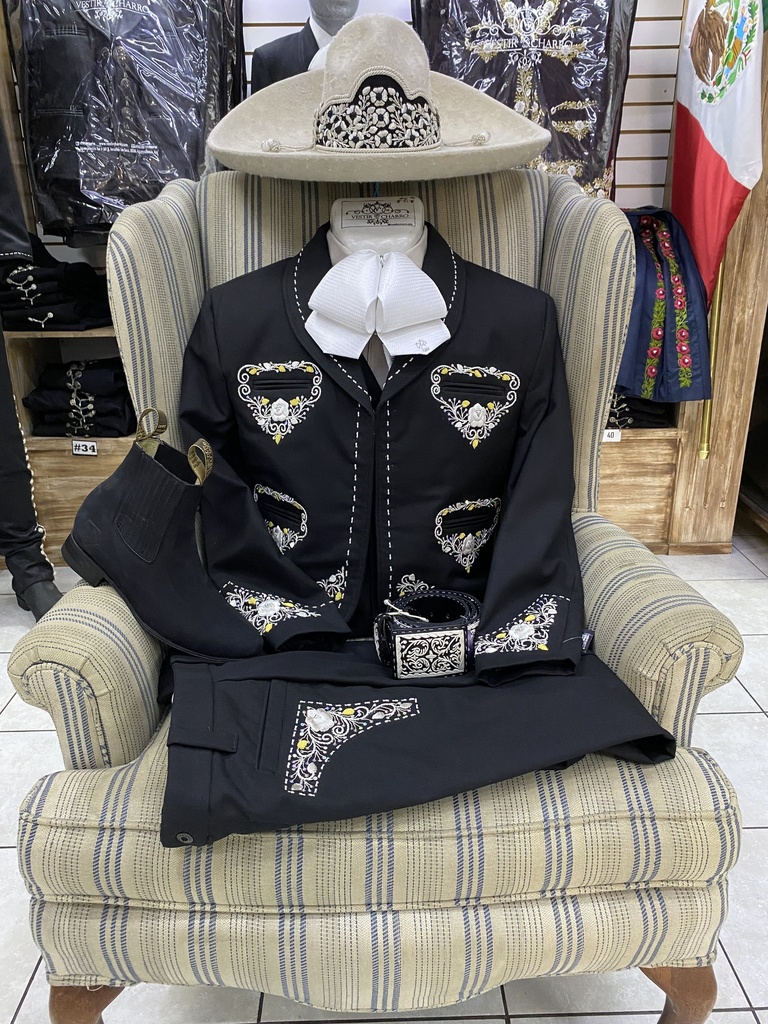 TRAJE NEGRO DE GALA 