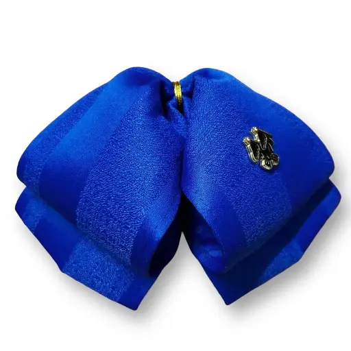 MOÑO AZUL LISO JUVENIL 