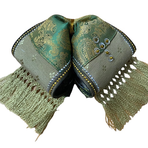 MOÑO VERDE CON BARBAS ADULTO