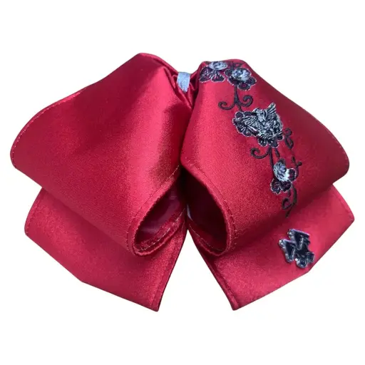 MOÑO ROJO CON BORDADO ADULTO 