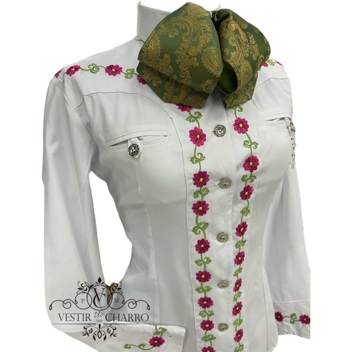 CAMISA BORDADO ROCOCO MUJER TALLA 32 