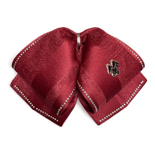 MOÑO TINTO LISO CON PIEDRAS 
