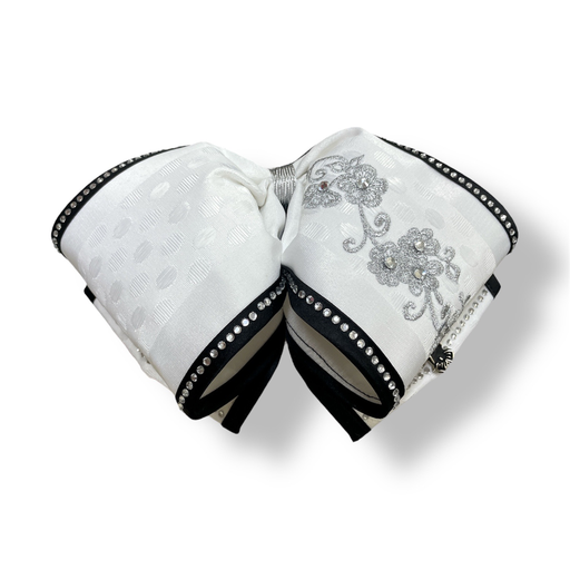 MOÑO BLANCO BORDADO BIES Y PIEDRAS ADULTO