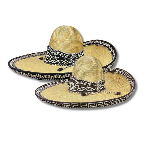 SOMBRERO PALMA CON TOQUILLA Y GALON T54
