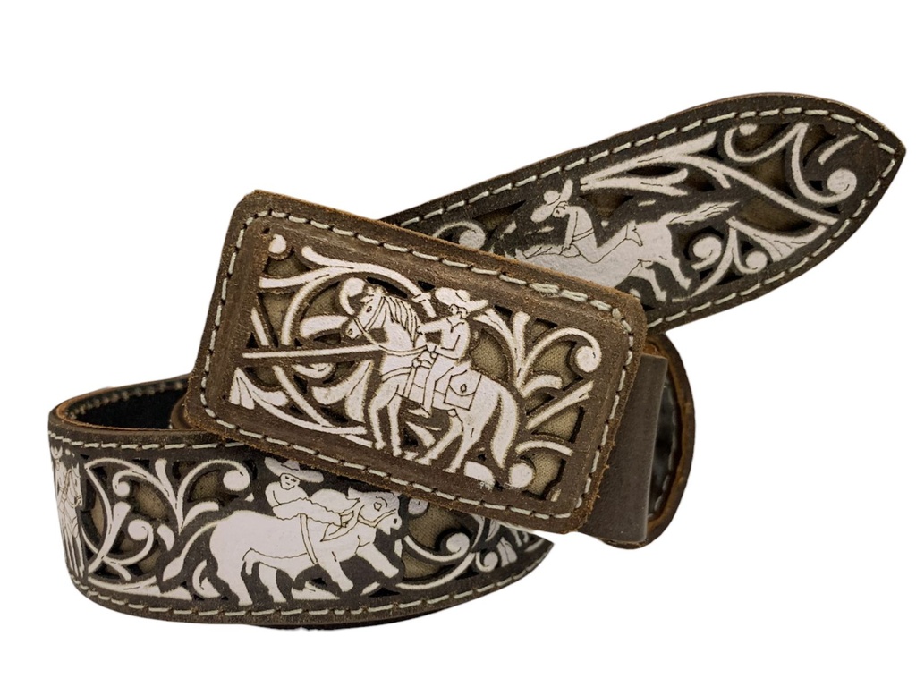 CINTURON PIROGRABADO ADULTO 