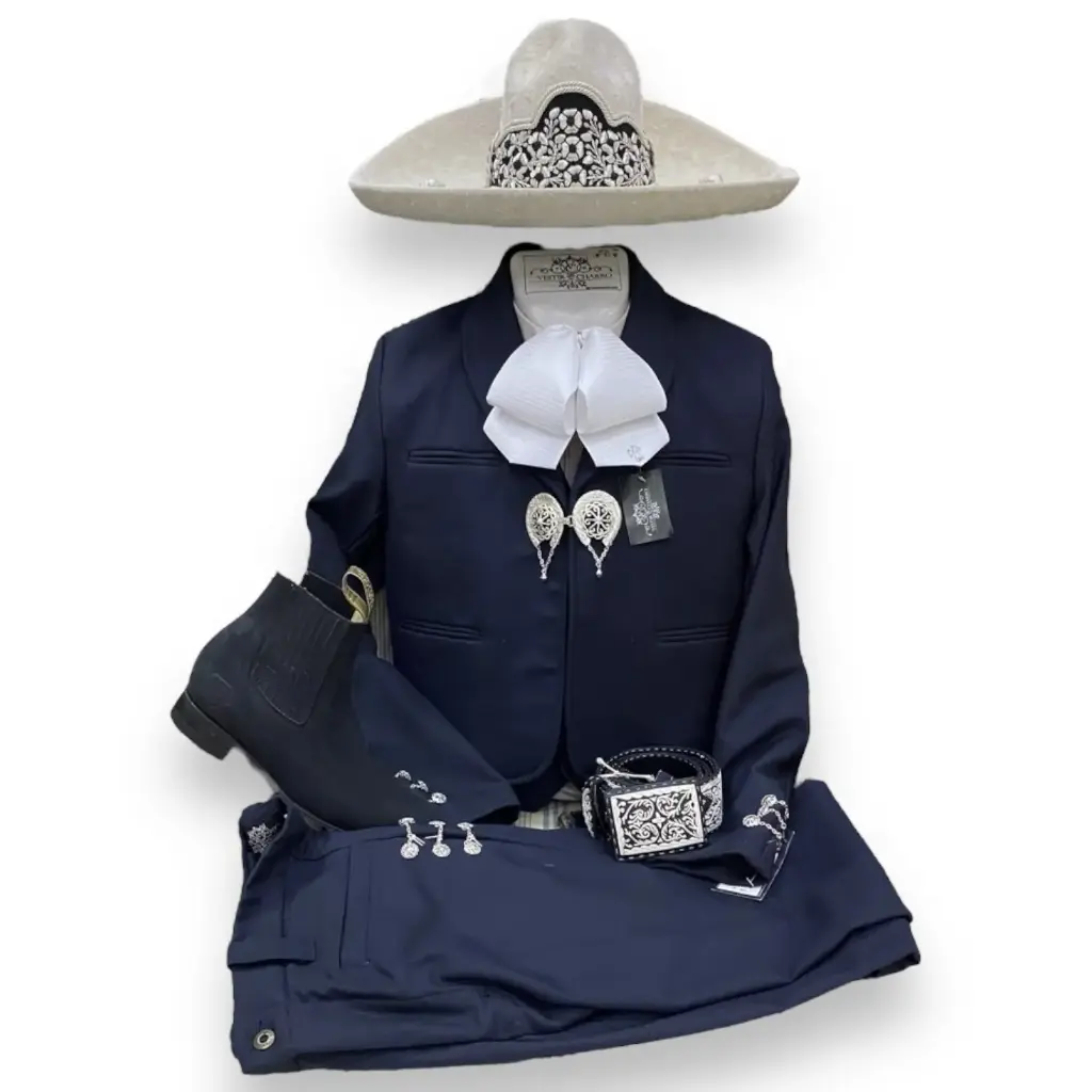 TRAJE AZUL MEDIANO 32X34 MEDIA GALA