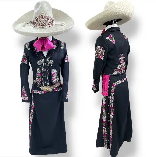 TRAJE DAMA BORDADO HILO TALLA #CH 