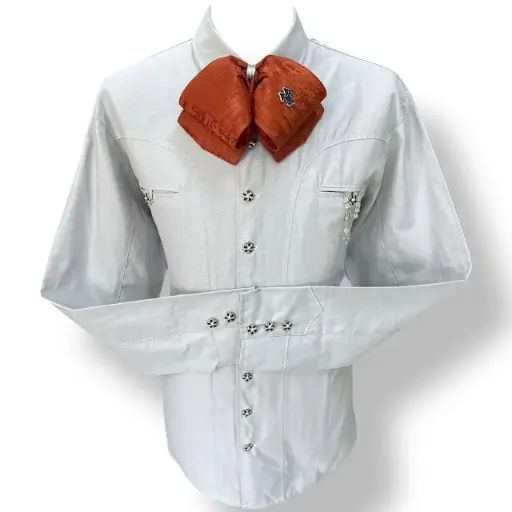 CAMISA LISA ADULTO CON BOTON FINO
